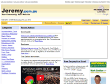 Tablet Screenshot of jeremy.com.au